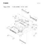 Canon - FM2-D447 - FX-501 - FX501 - Original 220v Fuser Fixing Unit