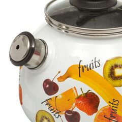 Чайник сталь, эмал, 3 л, свист, руч консоль, Vitross, Fruits, 1RС12