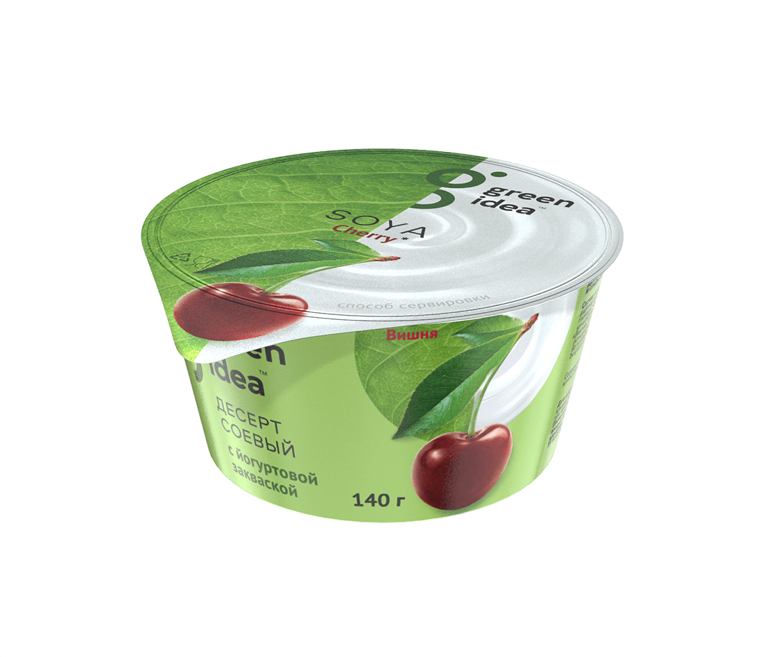 Соевый йогурт с вишней