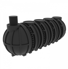 Емкость подземная горизонтальная Мультпласт M25 25000 л. горизонтальная (6770x2400x2400см;910кг;черный) - арт.555434.33