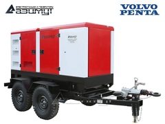 Дизельный генератор Азимут ЭД-100-Т400-1РКМ23 Volvo Penta на шасси в кожухе