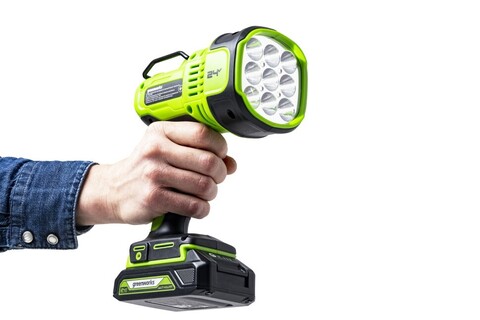 Светодиодный прожектор Greenworks, G24SL, 24v, 3000 лм, без АКБ и ЗУ (аккумуляторный)