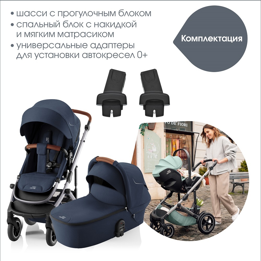 Детская коляска Britax Roemer 2в1 SMILE 5Z, Night Blue
