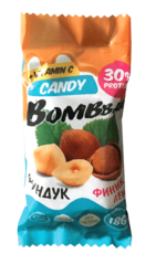 Протеиновые конфеты Bombbar лён-фундук-финик, 18 гр