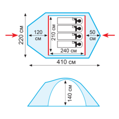 Туристическая палатка Tramp Stalker 4 (V2)
