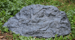 Декоративная крышка камень Люкс на люк D80/30 - Серый