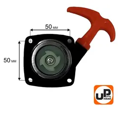 Стартер ручной UNITED PARTS для триммеров 26 куб.см Super E-start (с трещеткой) (90-0879)