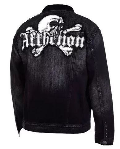 Afflction | Джинсовая мужская куртка Punk Rock A888 спина