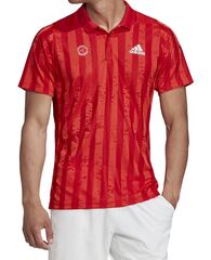 Поло теннисное Adidas Freelift Polo ENG M - scarlet/white