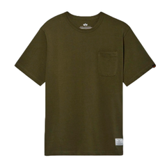 Футболка Alpha Industries Essential Pocket Olive (Зеленая)