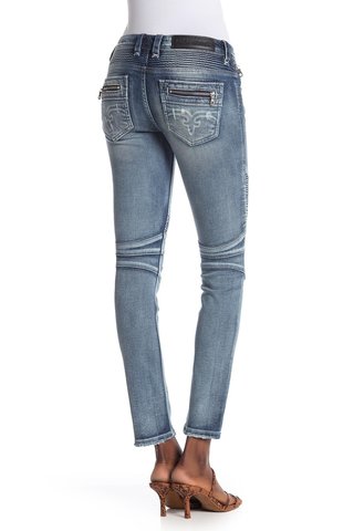 Rock Revival | Джинсы женские GABY S243 SKINNY MOTO RP9415S243 на модели сзади