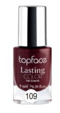 Topface Лак для ногтей Lasting color тон109, - PT104 (9мл)