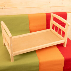 Кроватка кукольная большая (осина, дно ДВП), Леснушки