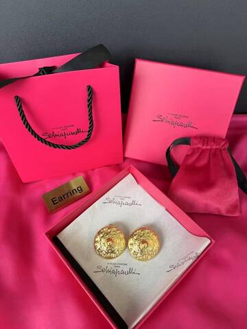 Серьги Schiaparelli ракушки круглые