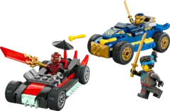 Конструктор LEGO Ninjago 71840 Дуэль гоночных автомобилей Rogue и Drix