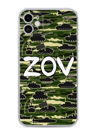 Силиконовый чехол «ZOV» зелёного цвета (чёрный/прозрачный)