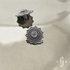 Накрутка "Sol" - Белое золото - White CZ