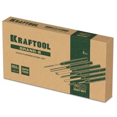KRAFTOOL Grand-6 6 предм., набор токарных резцов по дереву (18368)