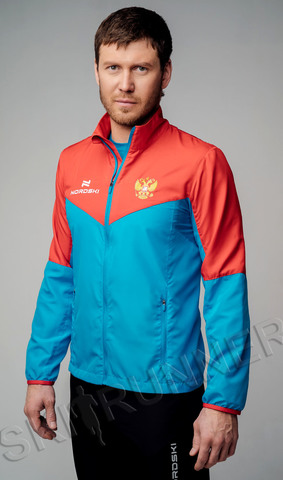 Беговая куртка Nordski Sport Red-Blue 2020 мужская