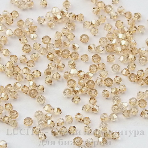 5328 Бусина - биконус Сваровски Crystal Golden Shadow 4 мм, 10 штук ()
