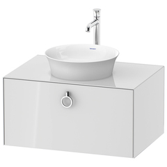 Duravit White Tulip  Тумбочка подвесная, 408x800x550 мм, 2 ящика с ручкой, цвет: белый высокоглянцевый WT498008585 фото