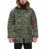 Куртка Аляска N-3B VF 59 (Slim Fit) (оливковая -S.green)