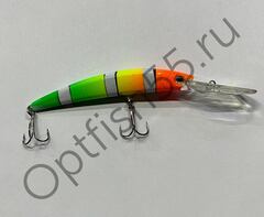Воблер Rosy Down Crystal 110F 110мм, 15гр, загл.3,0-5,0м
