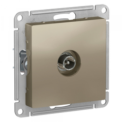 РОЗЕТКА TV проход. 4DB, мех, шампан   ATN000592