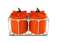 Емкости транспортные в кассете КТв-6000х2 Экогрупп ДВ 12000 л. (12220 л.)(2560x2050x4100см;) - арт.561119