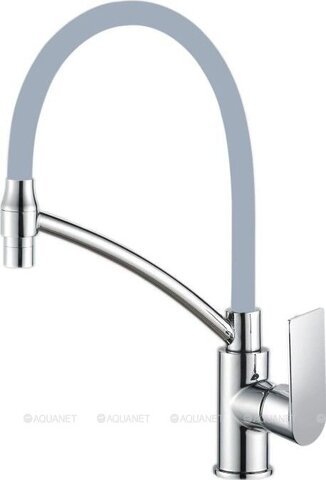 Смеситель для кухни HAIBA HB72505 гибкий излив белый/хром