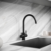 Sancos Taper SC4012MB Смеситель для кухни с краном для фильтрованной воды, цвет: черный матовый