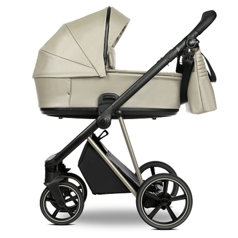 ROAN Коляска 2 в1 Sol Luxury короб + прогулка leather/Almond Sugar /Cham