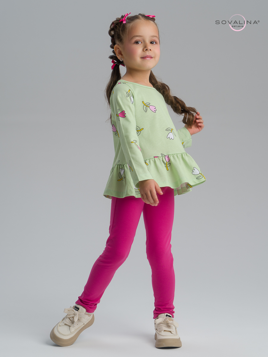 Костюм Алиса SG тюльпаны шалфей-фуксия