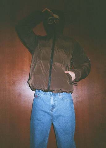 Пуховик Magamaev Macro Hooded Puffer коричневая