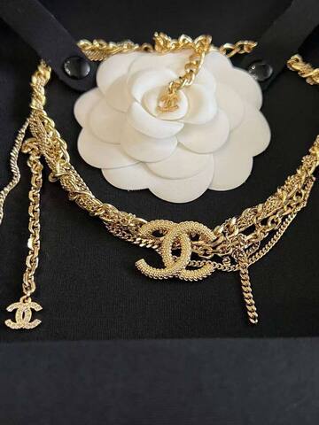 52312 - Колье чокер CHANEL с цепочками