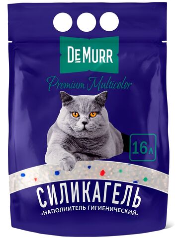 De Murr Premium Multicolor силикагелевый наполнитель 16 л (6 кг)