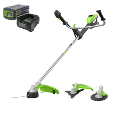 Триммер Greenworks TB201HK8 82V (46 см) аккумуляторный, с АКБ 8 А/ч и ЗУ