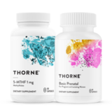Комплект для беременных и кормящих: Витамины для беременных Basic Prenatal + Метилфолат 5-MTHF 1 мг, Thorne Research 1