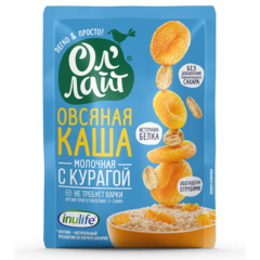 Молочная овсяная каша с курагой 'Ол'лайт',240г 🔸 6 шт х 40г