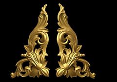 Силиконовый молд № 0013 Вензели