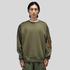 Свитшот Alpha Industries Utility Pocket Crewneck OG-107 (Зеленый)