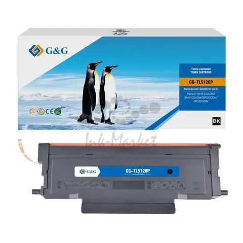 Совместимый лазерный картридж G&G GG-TL5120P (TL-5120P) для Pantum BM5100ADN, BM5100ADW, BP5100DN, 3000 стр., черный