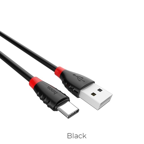 Кабель USB - Type-C 3A HOCO X27 1,2м (120 см) (Черный)