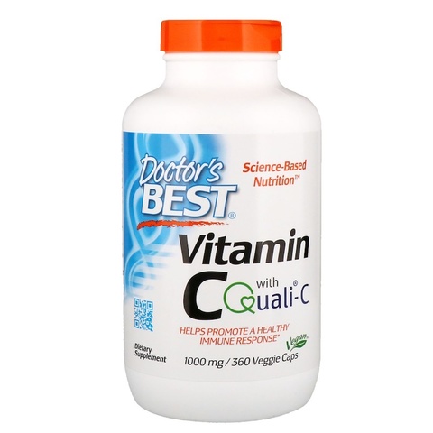 Doctor's Best, Витамин C с Quali-C, 1000 мг, 360 вегетарианских капсул