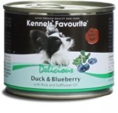 Kennels' Favourite Duck & Blueberry Утка и Черника. Консервы для собак 200 гр.