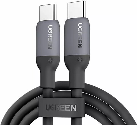 Кабель UGREEN US563 15282 USB-C to USB-C Silicone Fast Charging Cable 0.5m, Black