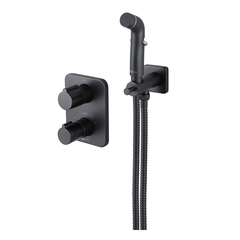 Lemark LM3740BL Смеситель Bronx с гигиеническим душем термостатический встраиваемый (LM3740BL) фото