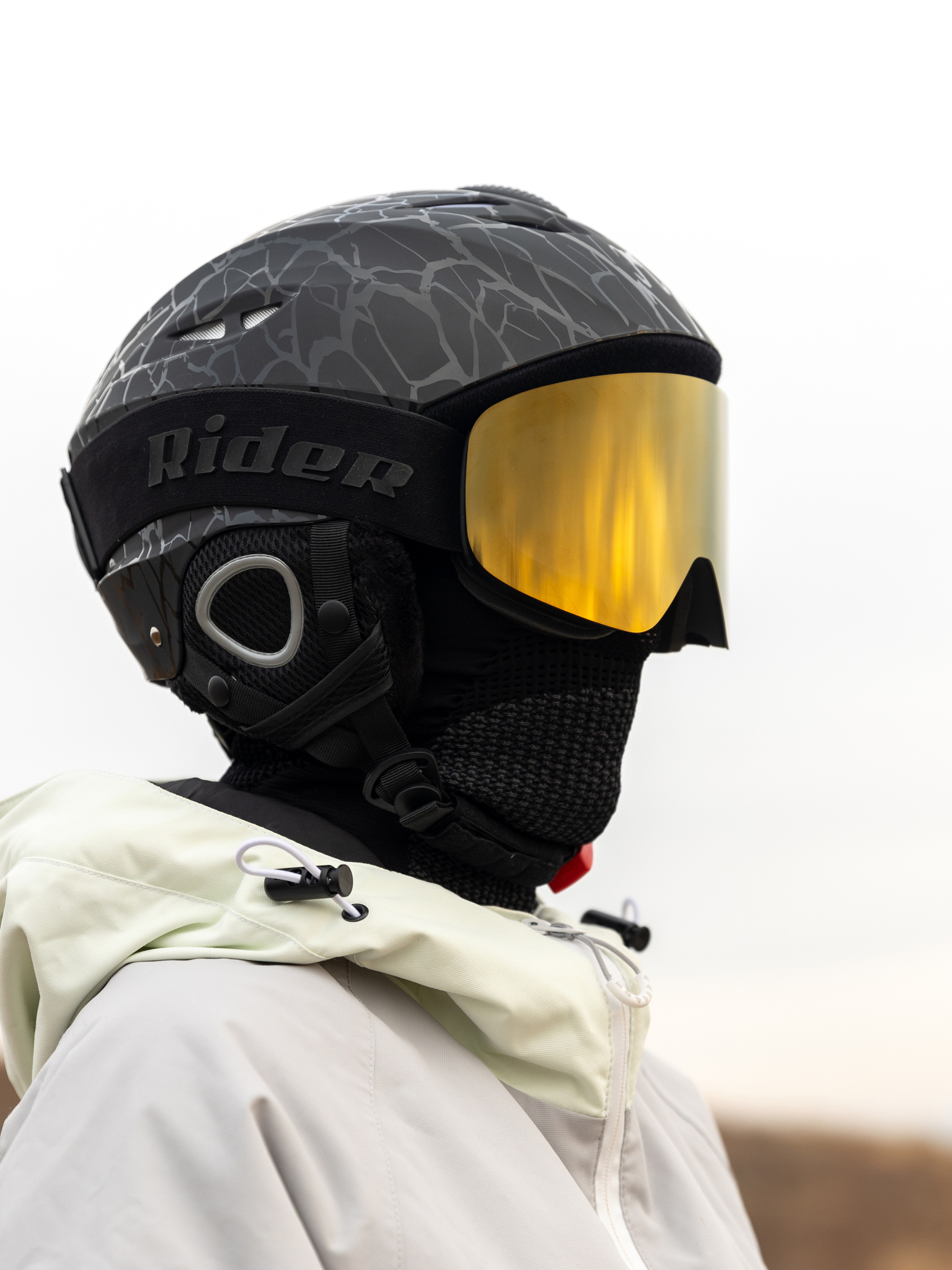 Маска горнолыжная EasyRider BLACK цвет золотой - Маски горнолыжные | iRide shop фото 4