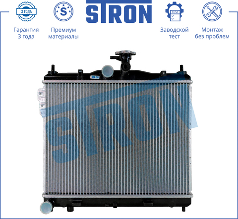 РАДИАТОР GETZ 1,4-1,6 МКПП (ПАЯНЫЙ) STRON (KOREA) (478*370мм)