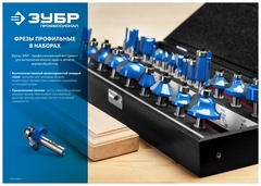 ЗУБР 5 шт, набор профильных фрез по дереву, Профессионал (28795-H5)